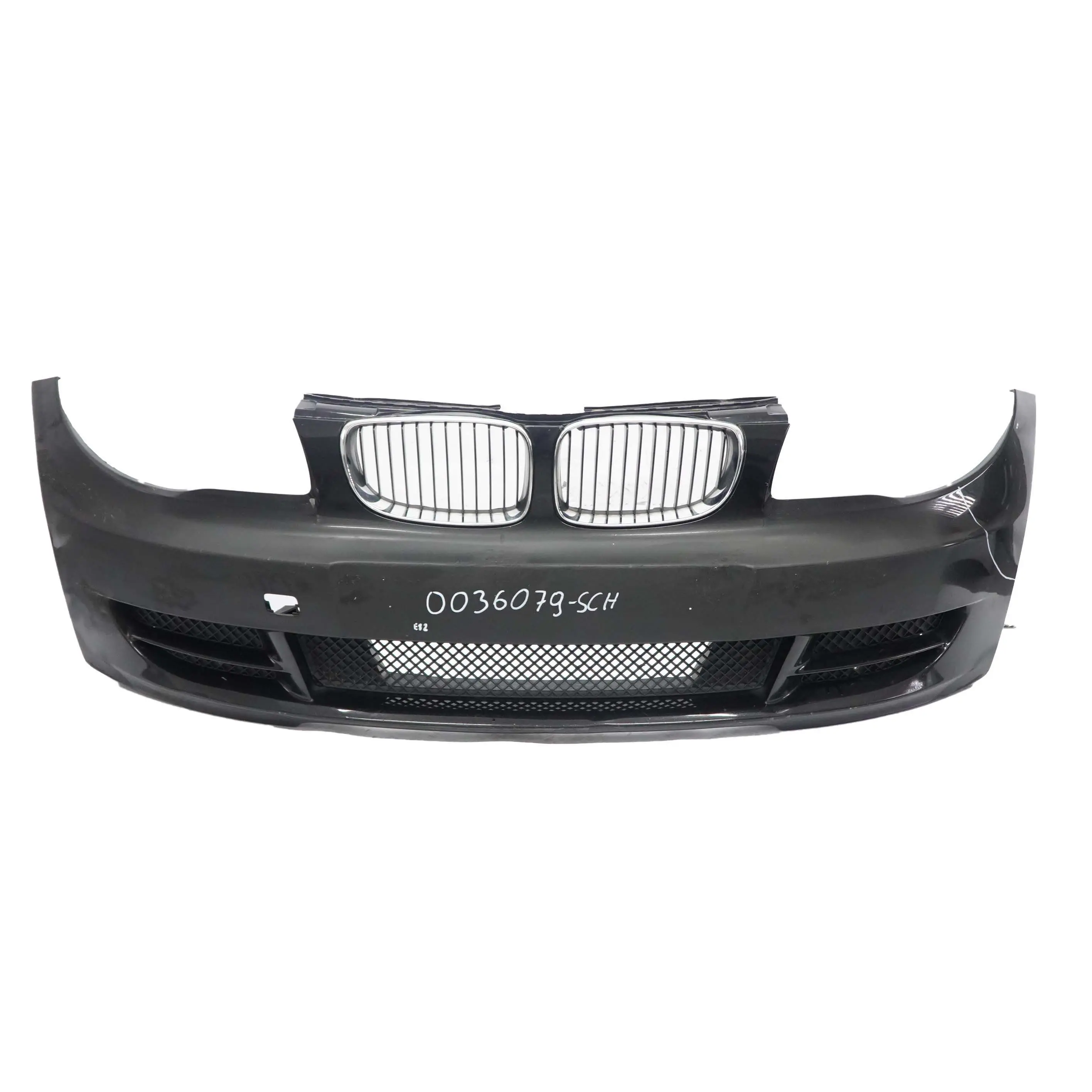 BMW 1 Series E82 E88 Complete Front Bumper Trim Schwarz 2 Black - 668