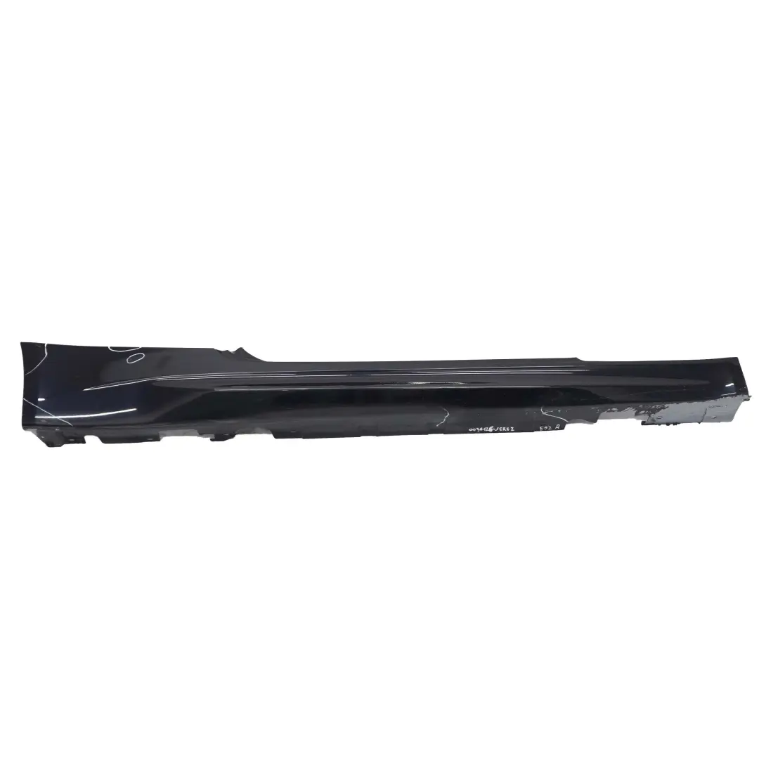 BMW E92 M3 Sill Strip Faldon Lateral Derecho Jerezschwarz Jerez Negro - A73