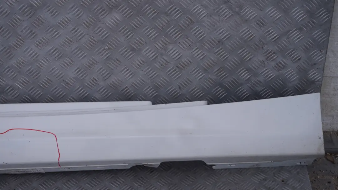 BMW E81 E82 Bas de Porte Couverture Seuil Droite Blanc des Alpes Alpine