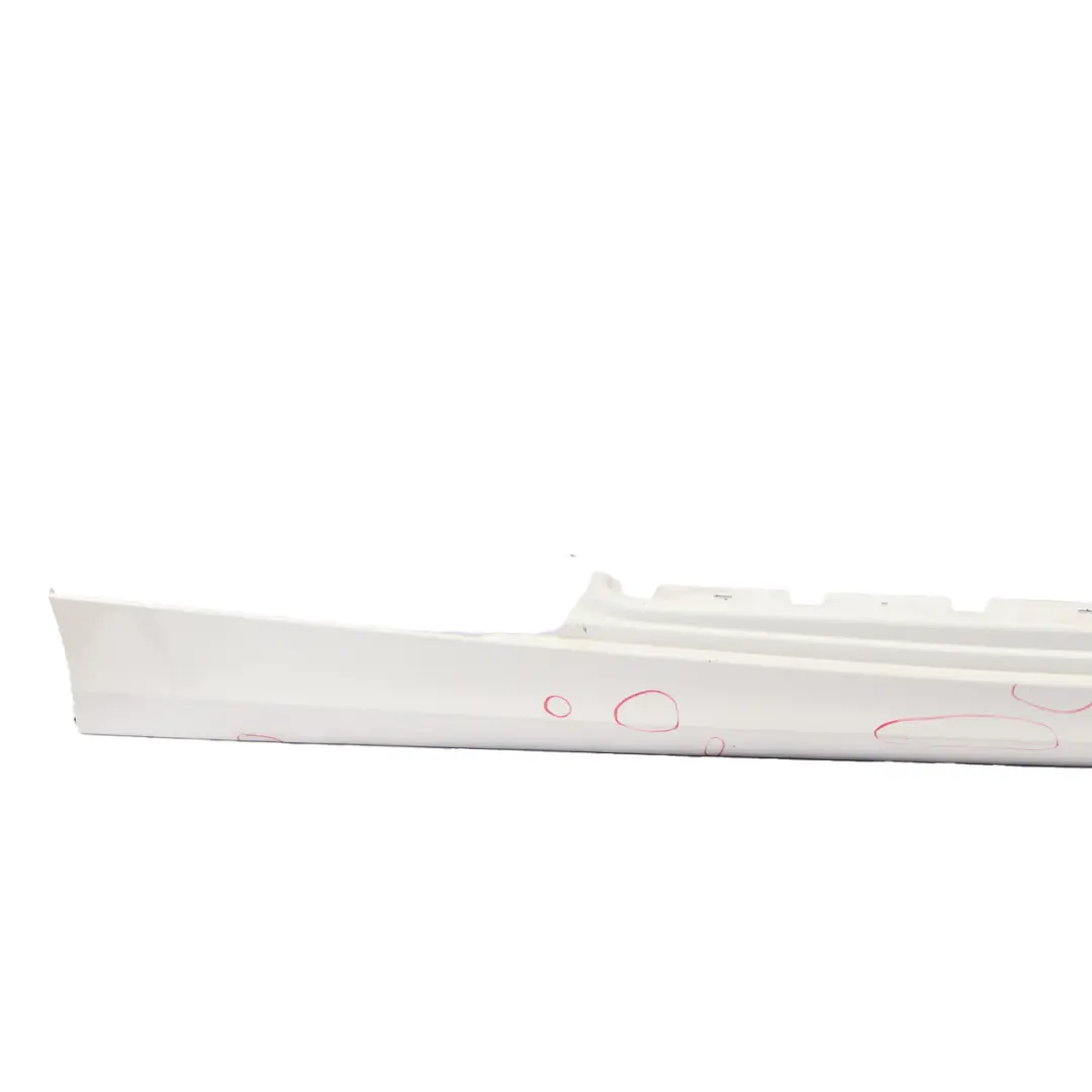 BMW E81 E82 E88 Sill Strip Side Skirt Right O/S Alpinweiss White 3 - 300