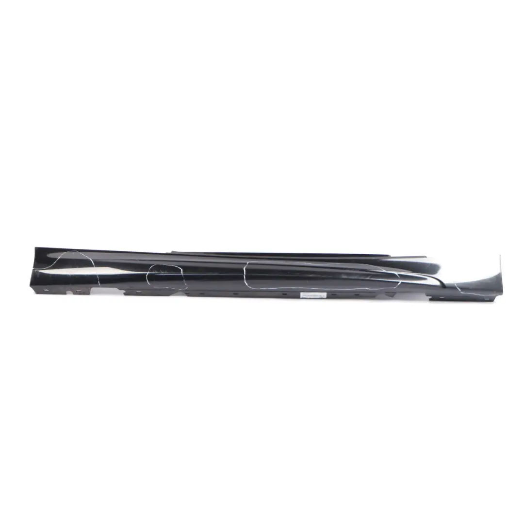 BMW E81 E82 Side Skirt Sill Strip Cover Right O/S Black Sapphire Metallic - 475