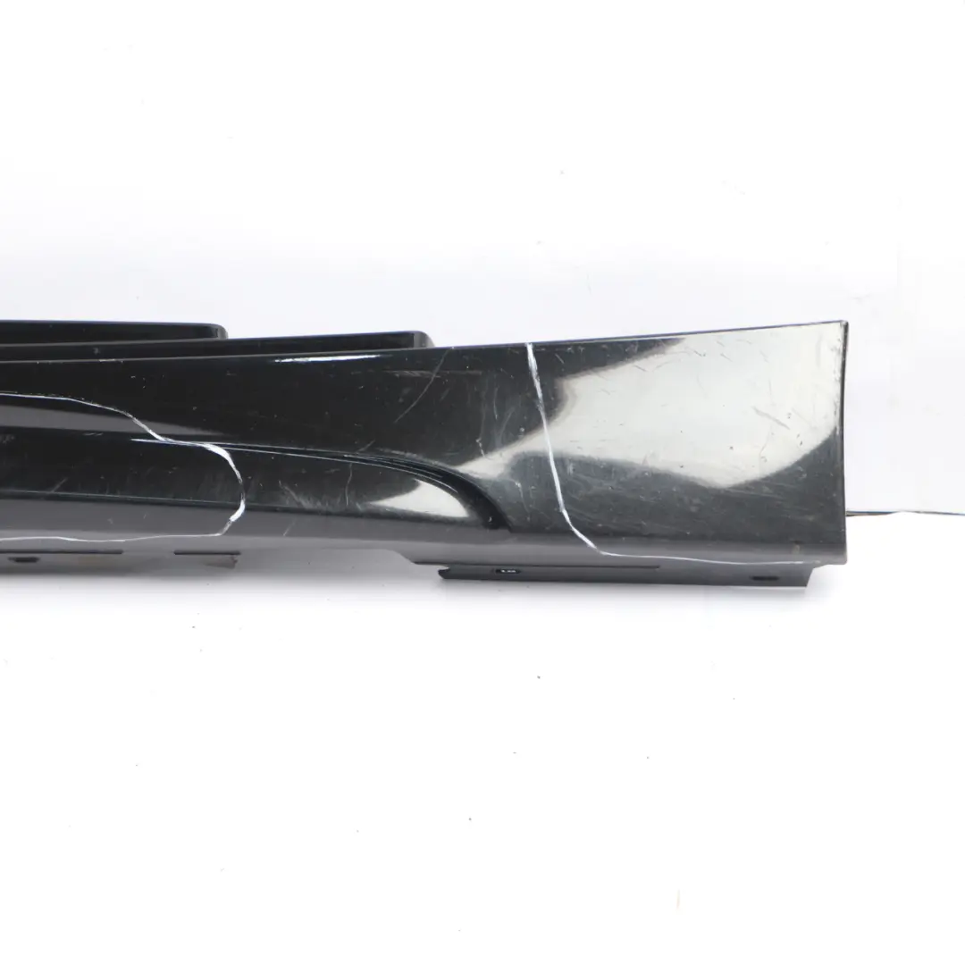 BMW E81 E82 Side Skirt Sill Strip Cover Right O/S Black Sapphire Metallic - 475