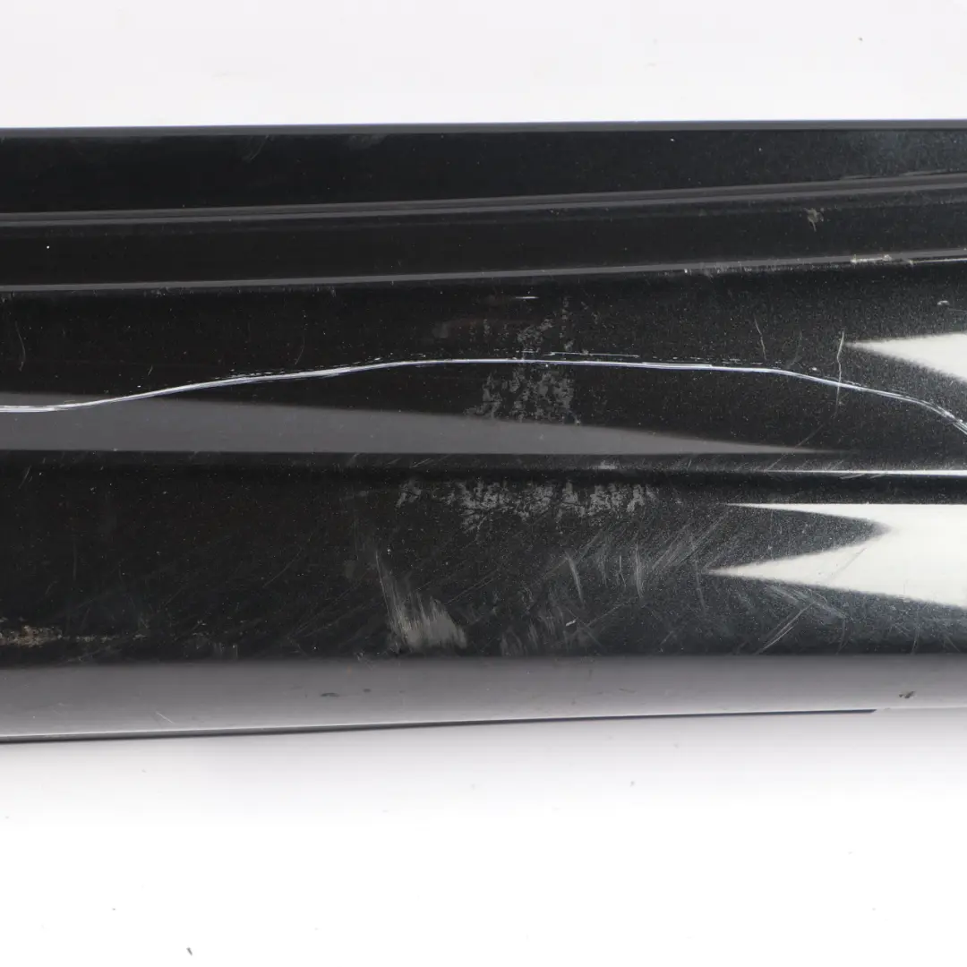 BMW E81 E82 Side Skirt Sill Strip Cover Right O/S Black Sapphire Metallic - 475