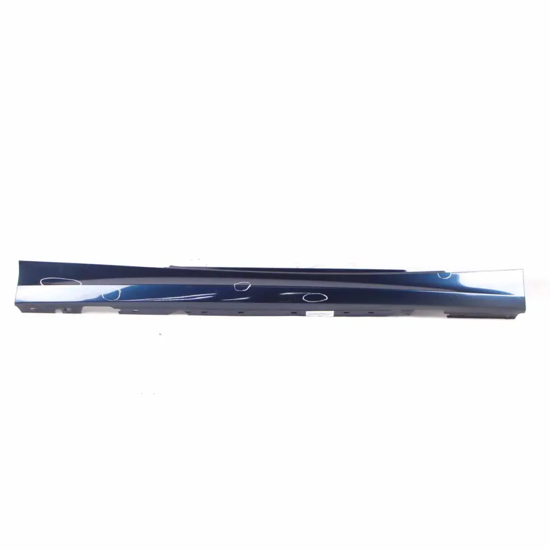 Side Skirt BMW E81 E82 E88 Sill Strip Right O/S Tiefseeblau Deep Sea Blue A76