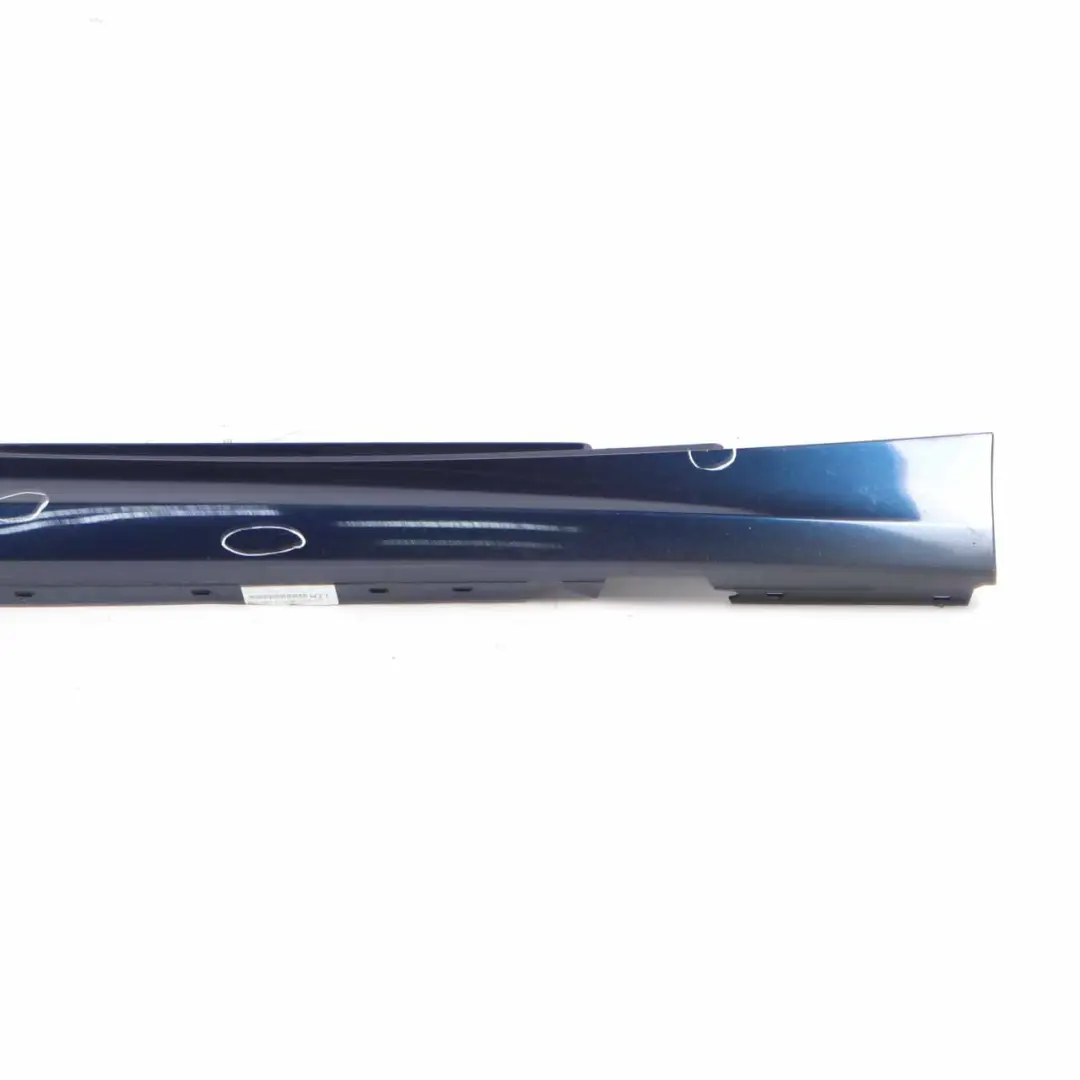 Side Skirt BMW E81 E82 E88 Sill Strip Right O/S Tiefseeblau Deep Sea Blue A76