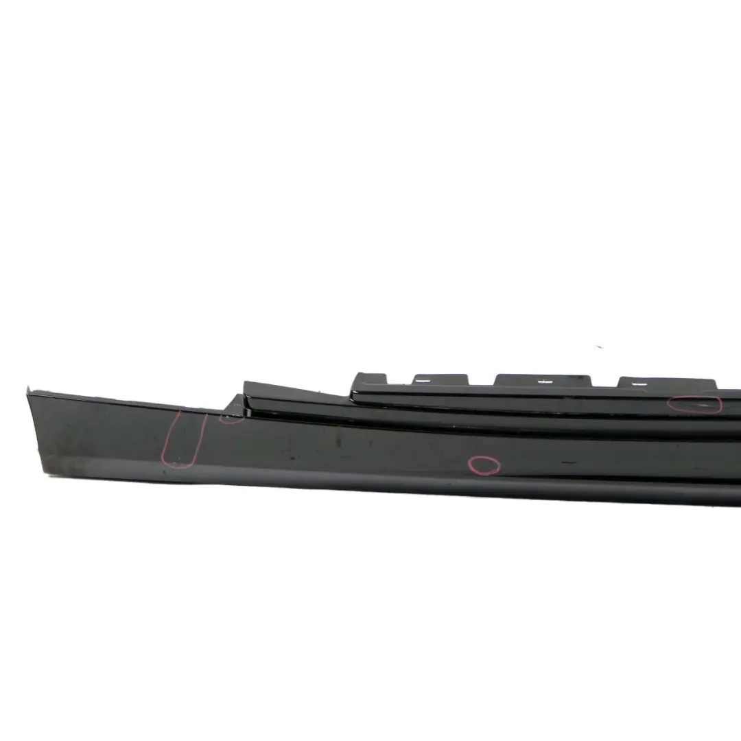 BMW E81 Side Skirt Sill Strip Right O/S E82 E88 Schwarz 2 Black - 668