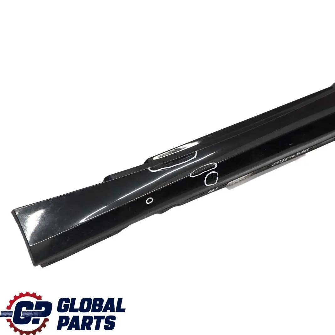 BMW E81 E82 E88 3 Sill Strip Side Skirt Left Black Sapphire Metallic