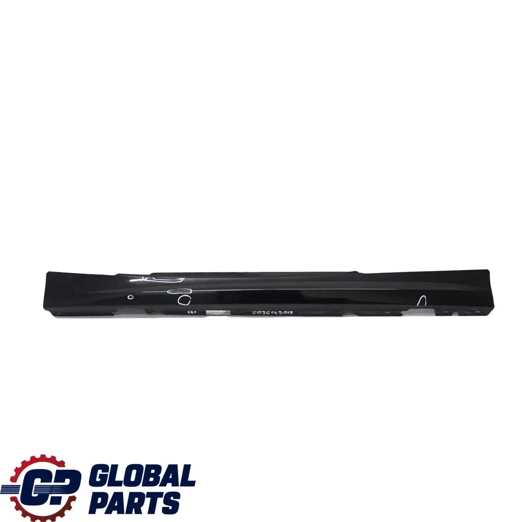 BMW E81 E82 E88 3 Sill Strip Side Skirt Left Black Sapphire Metallic