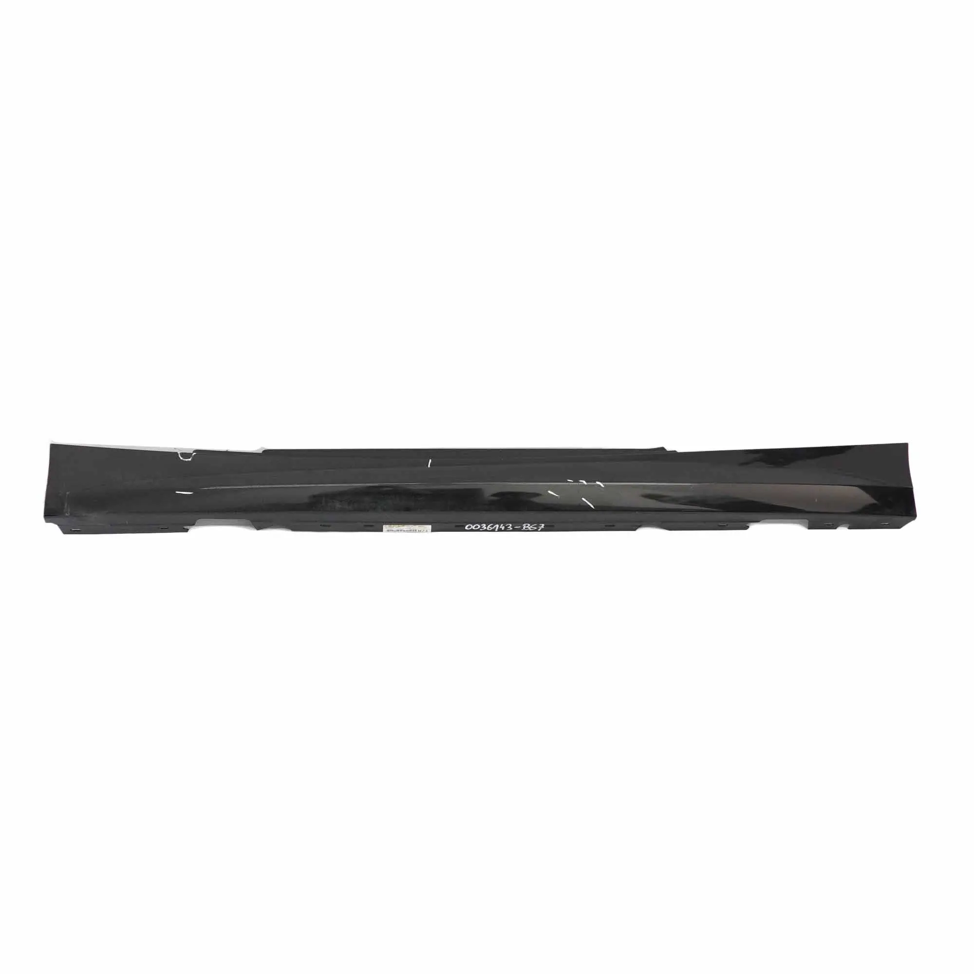 Side Skirt Left N/S BMW E81 E82 E88 Sill Strip Black Sapphire Metallic - 475