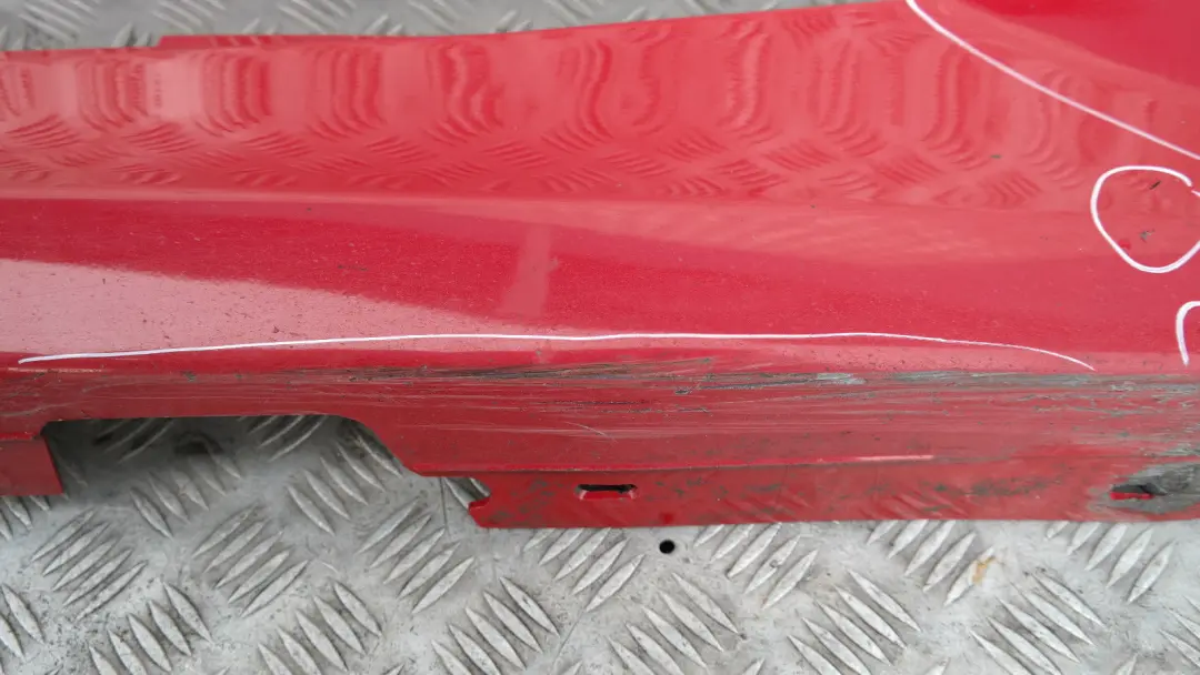 BMW E87 LCI Bas de Porte Couverture Seuil Droite Rouge Carmin Rouge A61