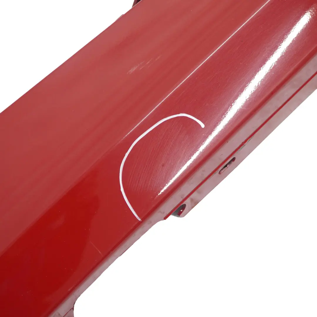 BMW E87 LCI Bas de Porte Couverture Seuil Droite Rouge Carmin Rouge De