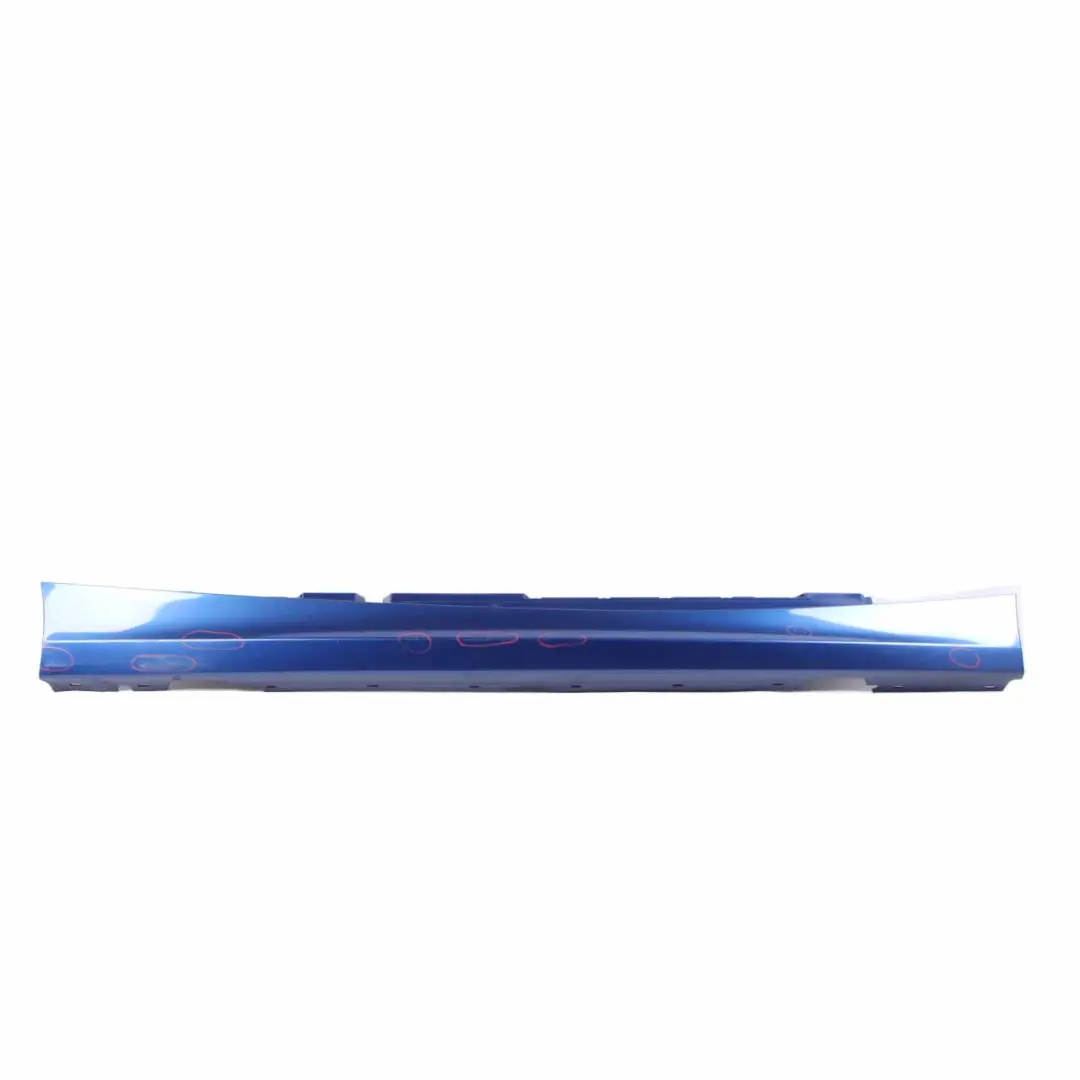 BMW E87 LCI Side Skirt Sill Strip Right O/S Montegoblau Blue Metallic - A51