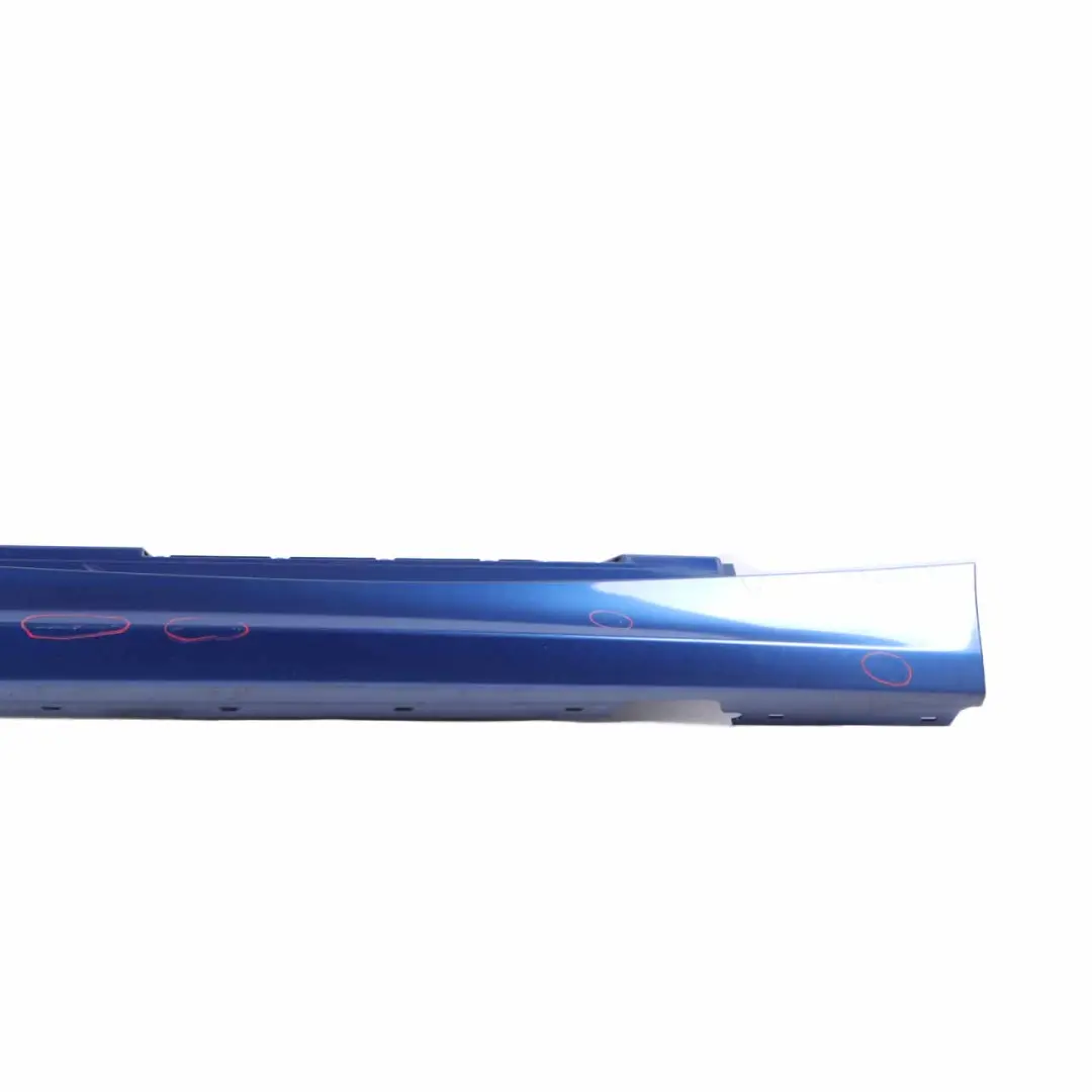 BMW E87 LCI Side Skirt Sill Strip Right O/S Montegoblau Blue Metallic - A51