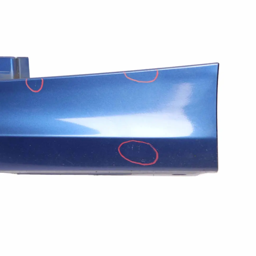 BMW E87 LCI Side Skirt Sill Strip Right O/S Montegoblau Blue Metallic - A51