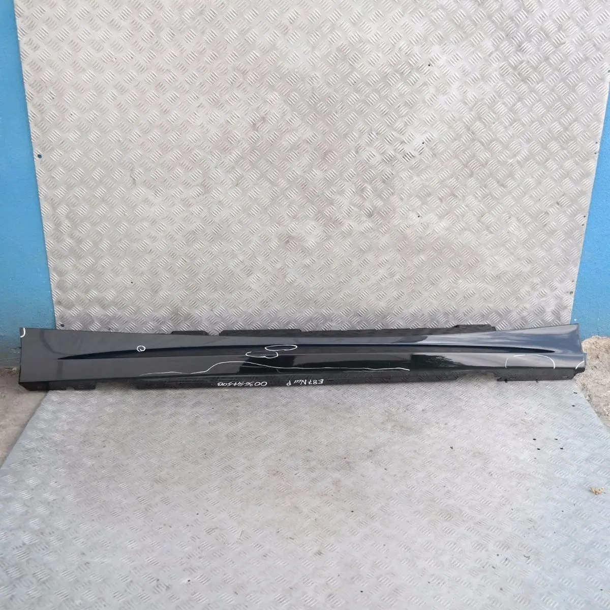 BMW E87 LCI E87N Sill Strip Side Skirt Right O/S Schwarz II Black 2