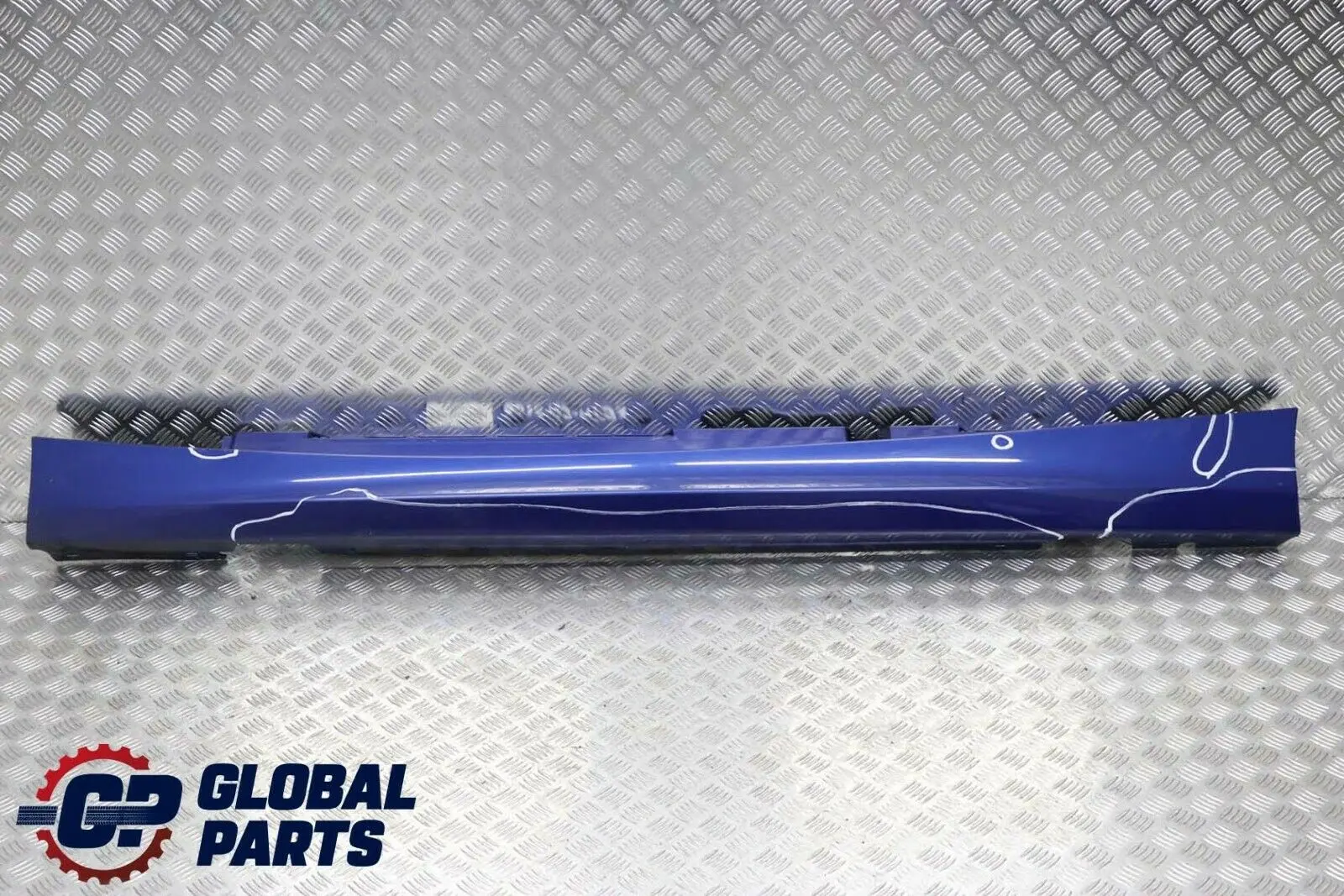 BMW 1 E87 LCI Schwellerleiste Blende Schweller Links Montegoblau Blau - A51