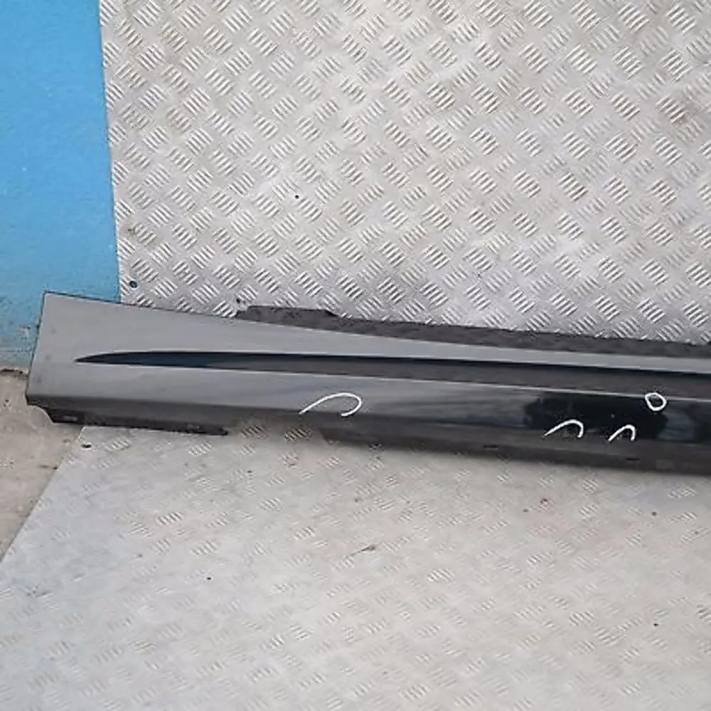 BMW E87 LCI E87N Sill Strip Side Skirt Left Negro Zafiro Metálico