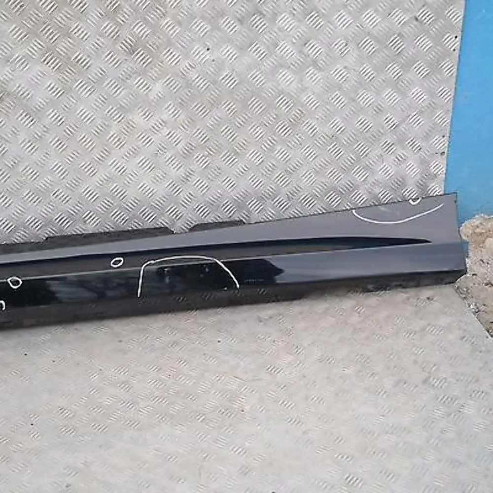 BMW E87 LCI E87N Sill Strip Side Skirt Left Negro Zafiro Metálico