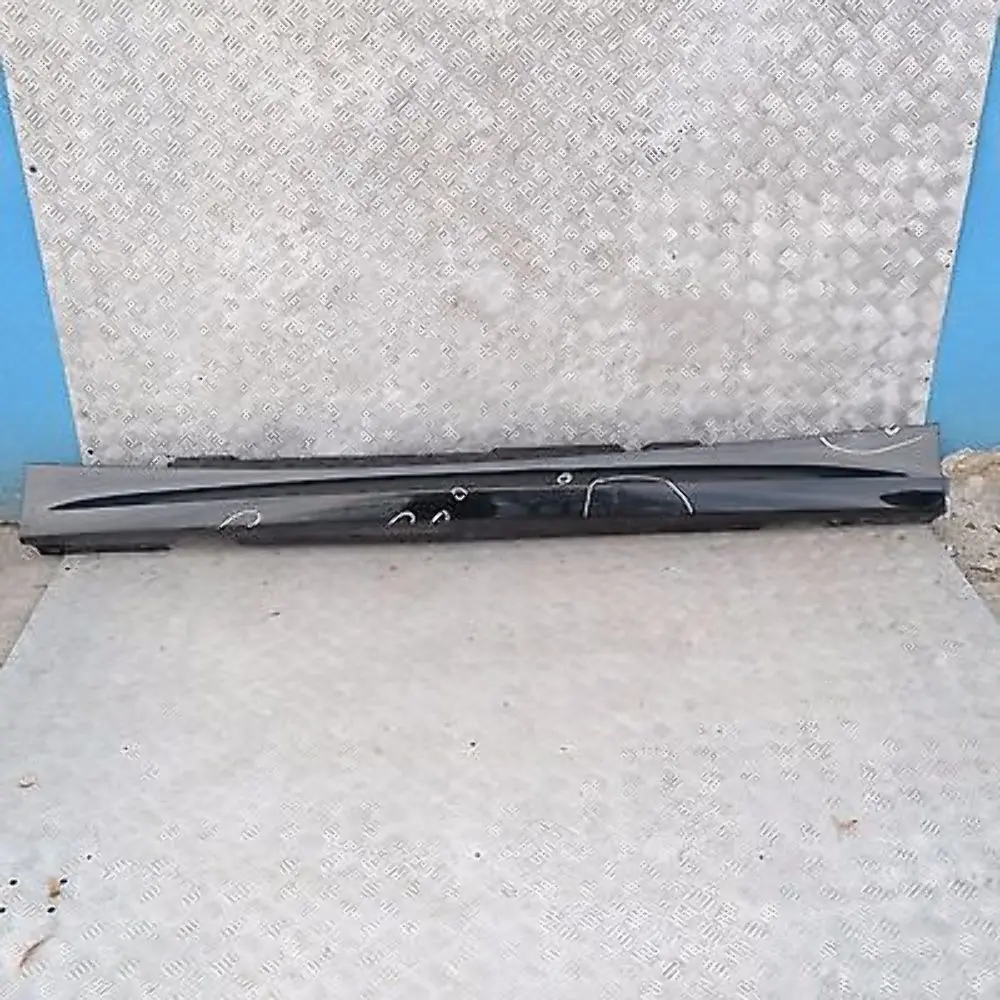 BMW E87 LCI E87N Sill Strip Side Skirt Left N/S Black Sapphire Metallic - 475