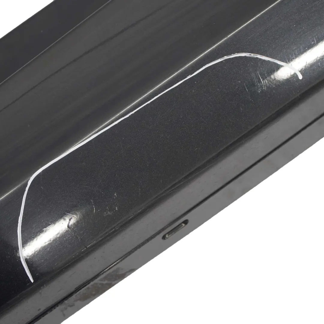 BMW E87 LCI Faldon lateral izquierdo Sill Strip Negro Zafiro Metalico - 475