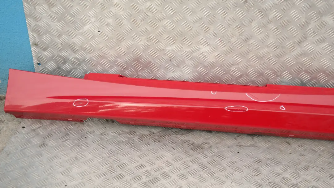 BMW E87 LCI Bas de Porte Couverture Seuil A Gauche Rouge Carmin, Rouge