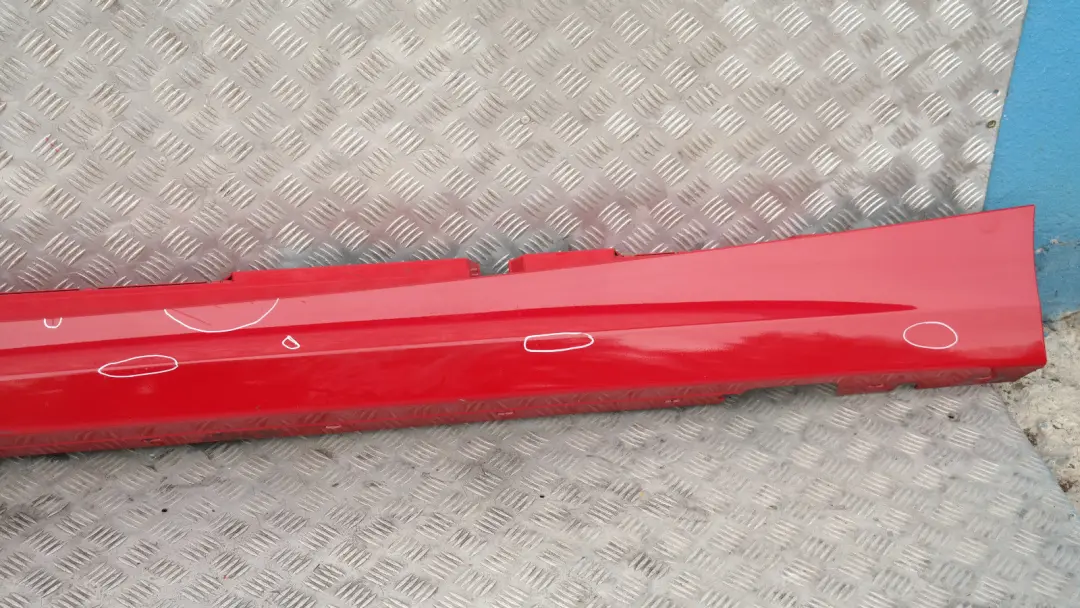 BMW E87 LCI Bas de Porte Couverture Seuil A Gauche Rouge Carmin, Rouge