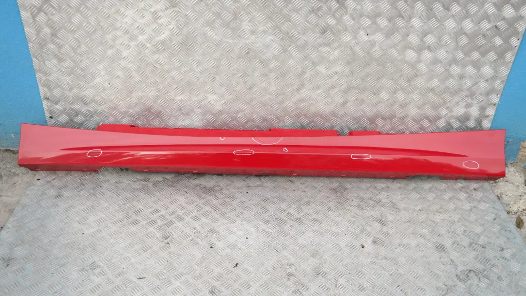 BMW E87 LCI Bas de Porte Couverture Seuil A Gauche Rouge Carmin, Rouge