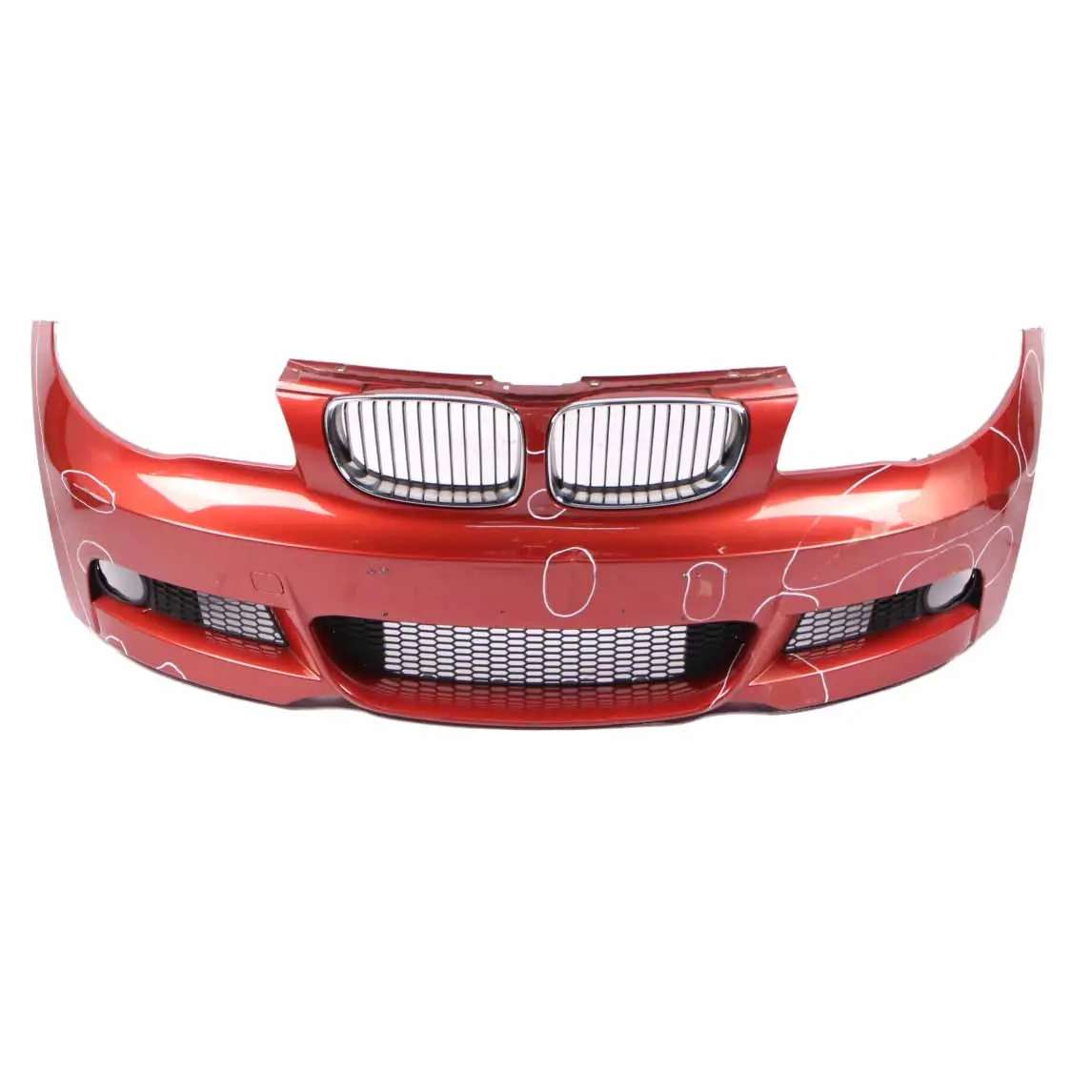 BMW E82 E88 Front Bumper M Sport Trim Panel Sedonarot Red Metallic - A79