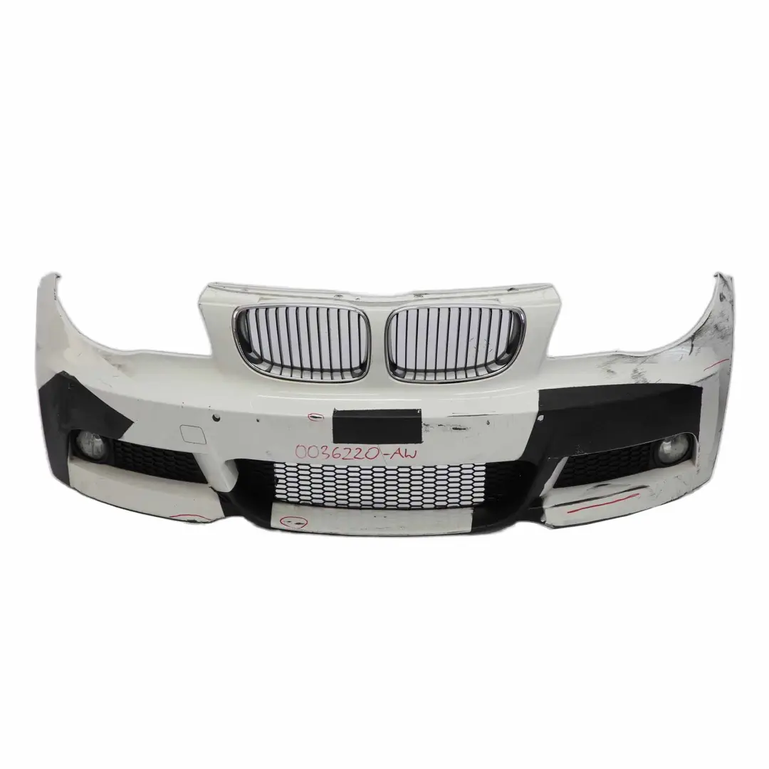 Front Bumper BMW E82 E88 M Sport PDC Trim Panel Alpinweiss Alpine White 3 - 300