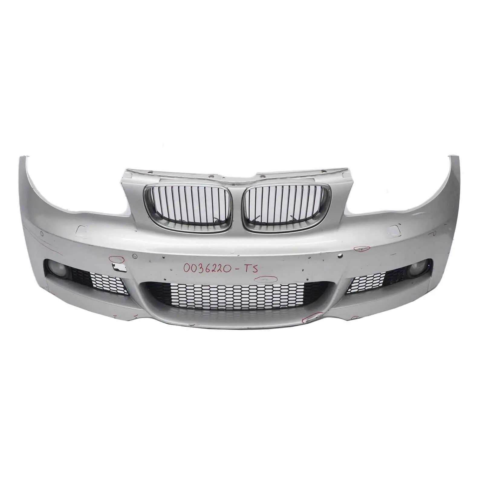 Front Bumper BMW E82 E88 M Sport PDC Trim Panel Titansilber Silver Metallic 354