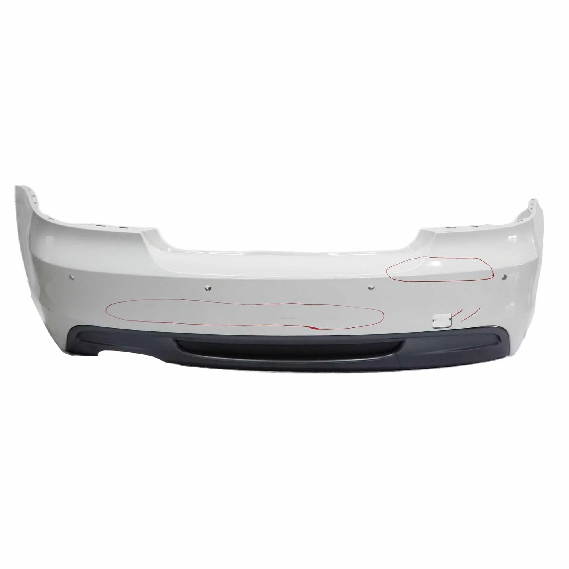 BMW E82 E88 Rear Bumper M Sport Trim Panel Alpinweiss Alpine White - 300