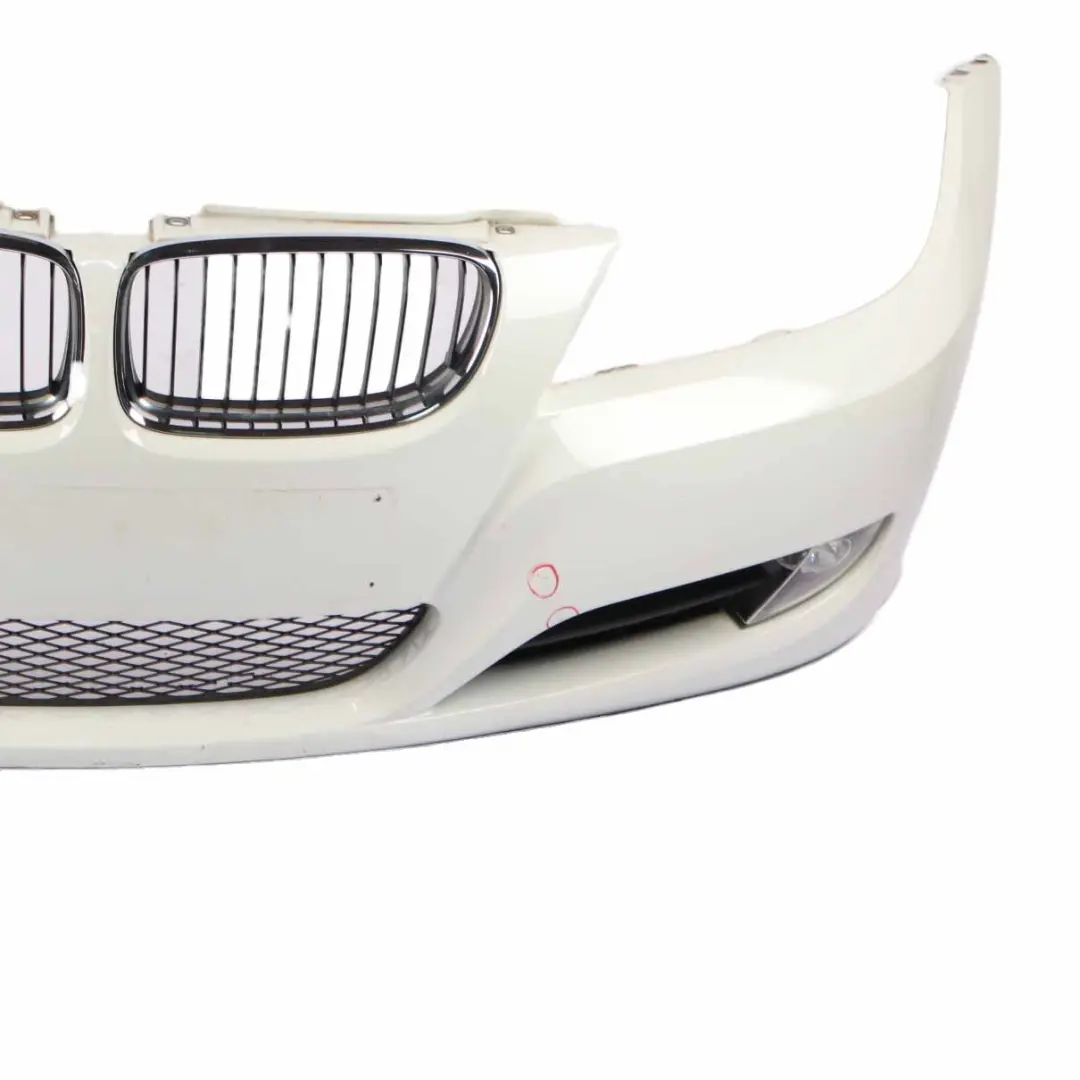 BMW E90 LCI Front Bumper Trim Panel Complete Alpinweiss 3 White - 300