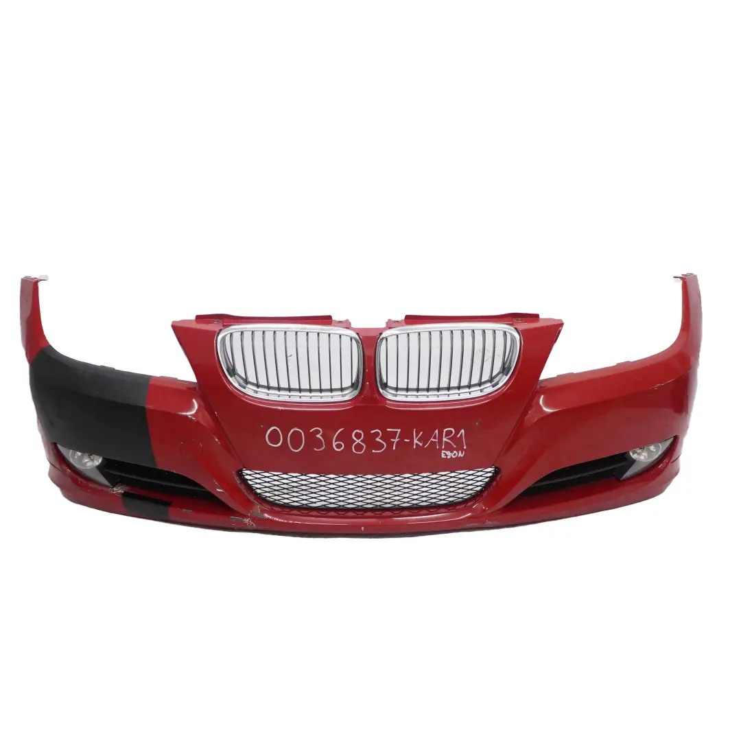 BMW 3 E90 E91 LCI Complete Front Bumper Trim Panel Karmesinrot Crimson Red A61