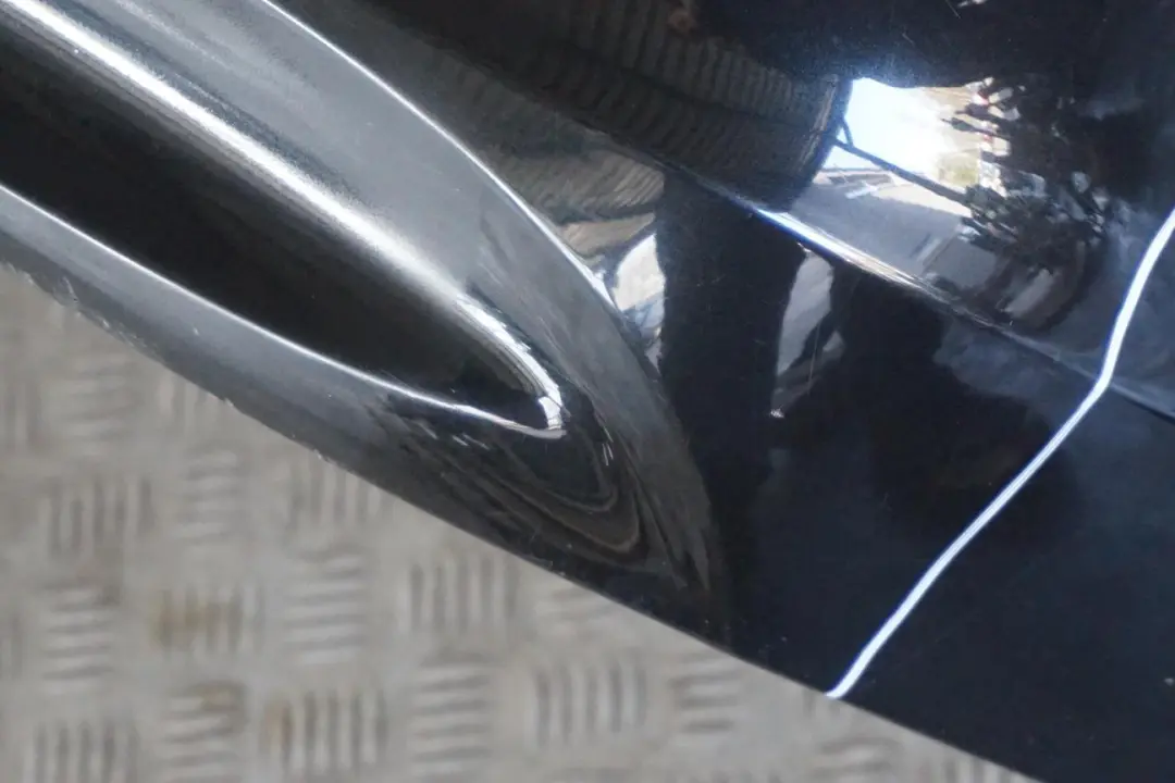 BMW 3 Series E91 LCI Rear Bumper Trim Panel Black Sapphire Metallic - 475