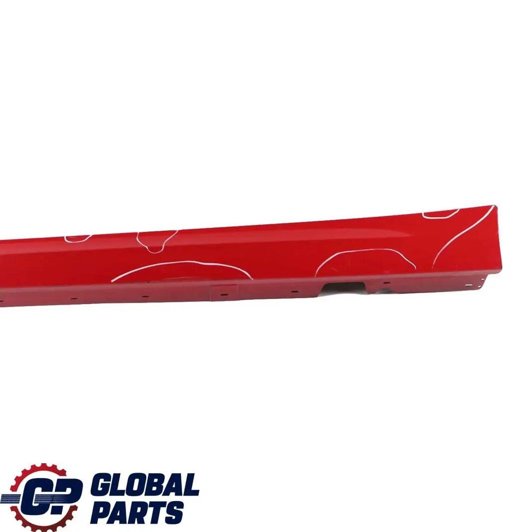 BMW 3 E90 E91 LCI Cover Sill Strip Side Skirt Left N/S Karmesinrot Red - A61