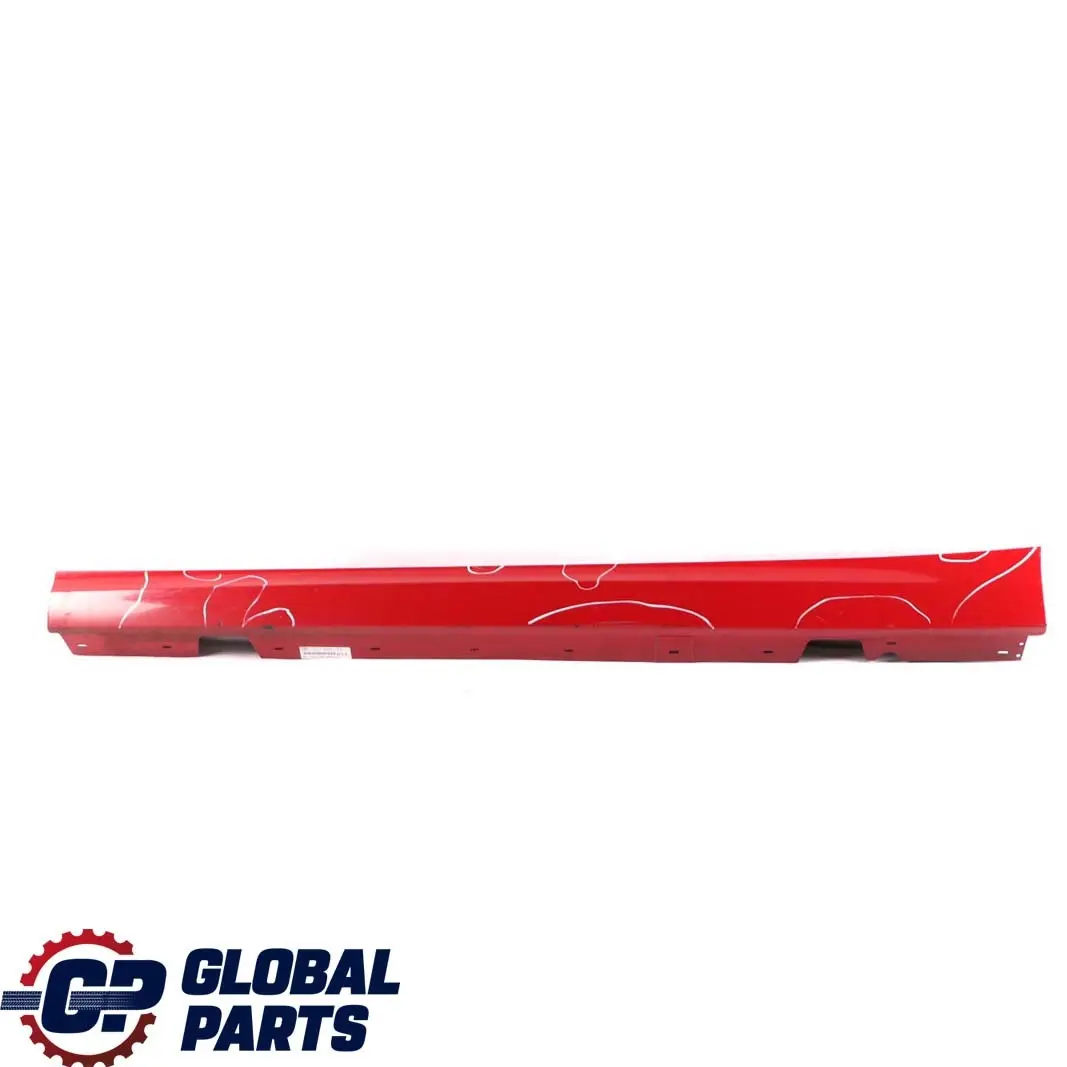 BMW 3 E90 E91 LCI Cover Sill Strip Side Skirt Left N/S Karmesinrot Red - A61