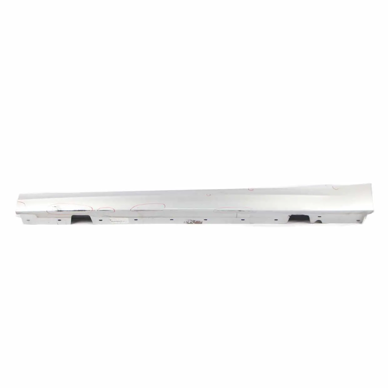 BMW E90 LCI Side Skirt Sill Strip Left N/S Titansilber Silver Metallic - 354