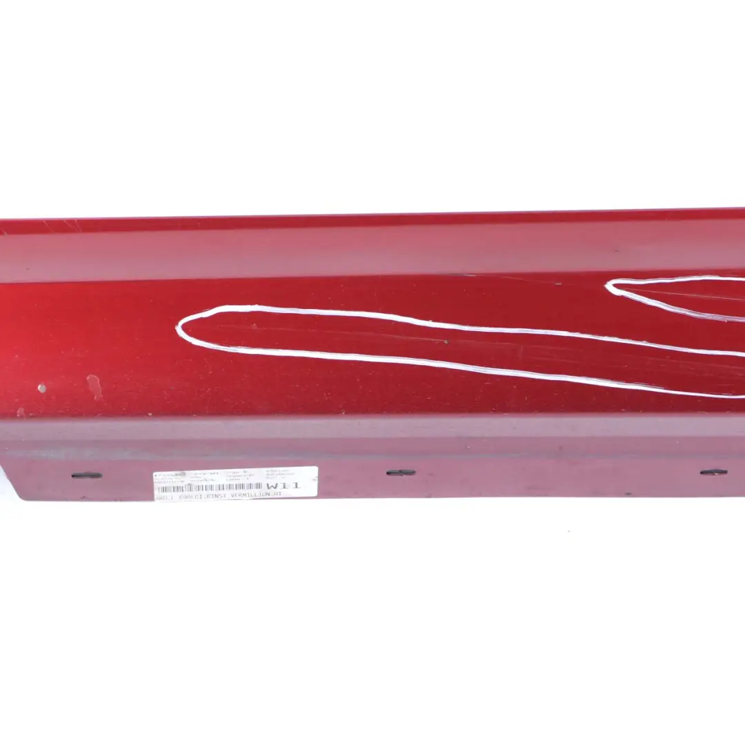 BMW 3 E90 E91 LCI Cover Sill Strip Side Skirt Left N/S Vermilionrot Red - A82