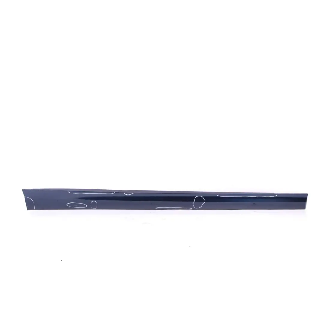 Side Skirt BMW E90 E91 LCI Sill Strip Right O/S Tiefseeblau Deep Sea Blue - A76