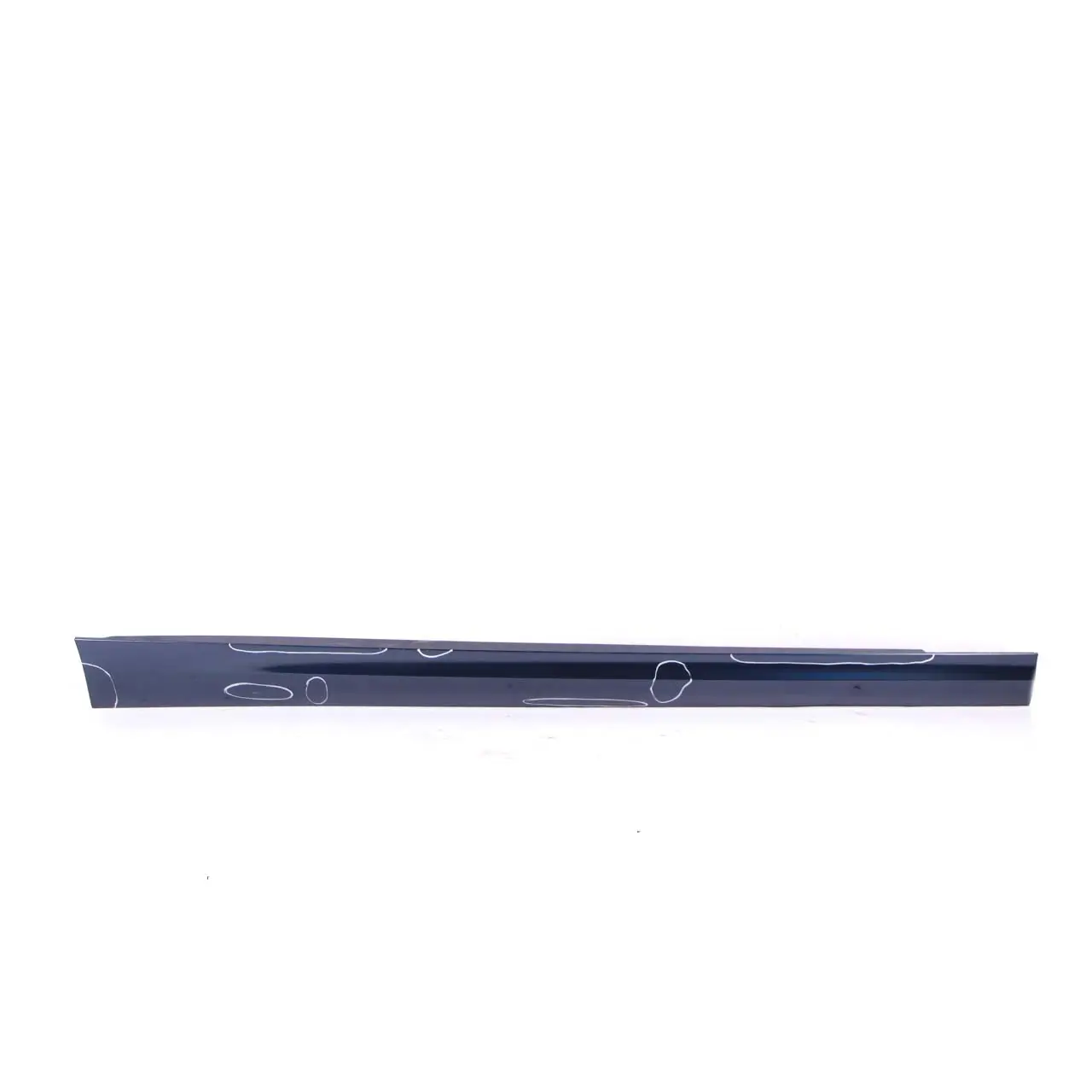 Side Skirt BMW E90 E91 LCI Sill Strip Right O/S Tiefseeblau Deep Sea Blue - A76