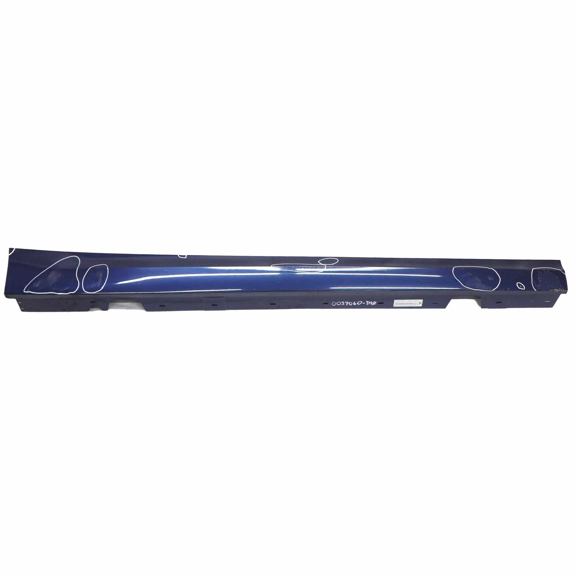 BMW E90 LCI Side Skirt Sill Strip Right O/S Tiefseeblau Deep Sea Blue - A76