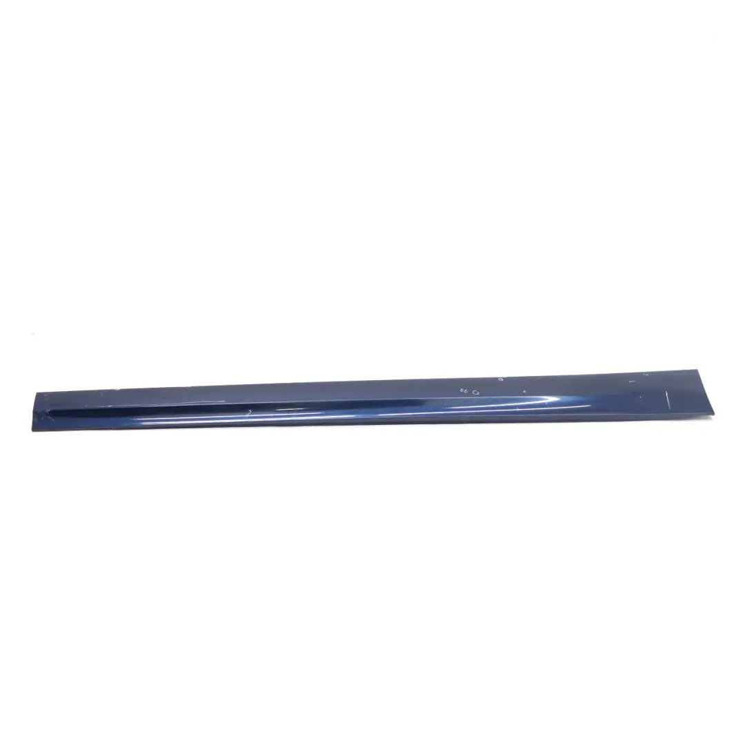 BMW E90 LCI Side Skirt Sill Strip Right O/S Tiefseeblau Deep Sea Blue - A76