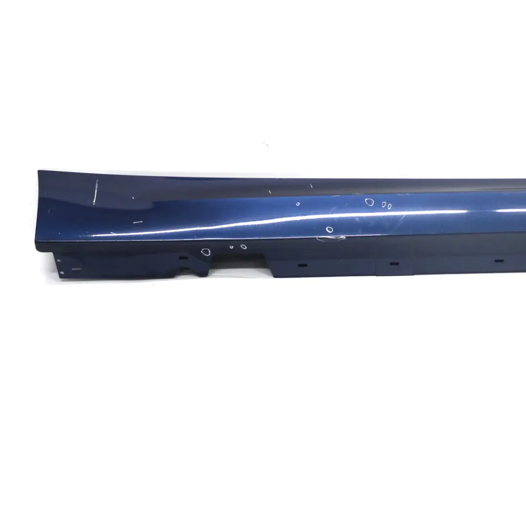 BMW E90 LCI Side Skirt Sill Strip Right O/S Tiefseeblau Deep Sea Blue - A76