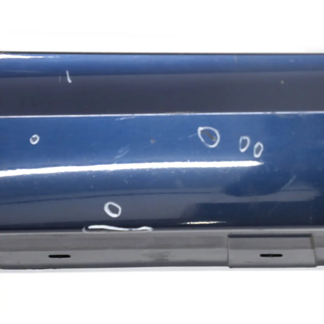 BMW E90 LCI Side Skirt Sill Strip Right O/S Tiefseeblau Deep Sea Blue - A76