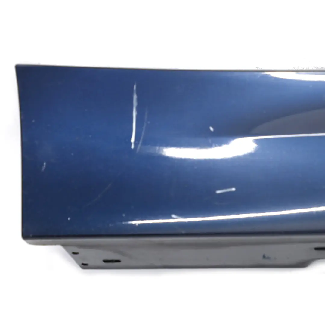 BMW E90 LCI Side Skirt Sill Strip Right O/S Tiefseeblau Deep Sea Blue - A76