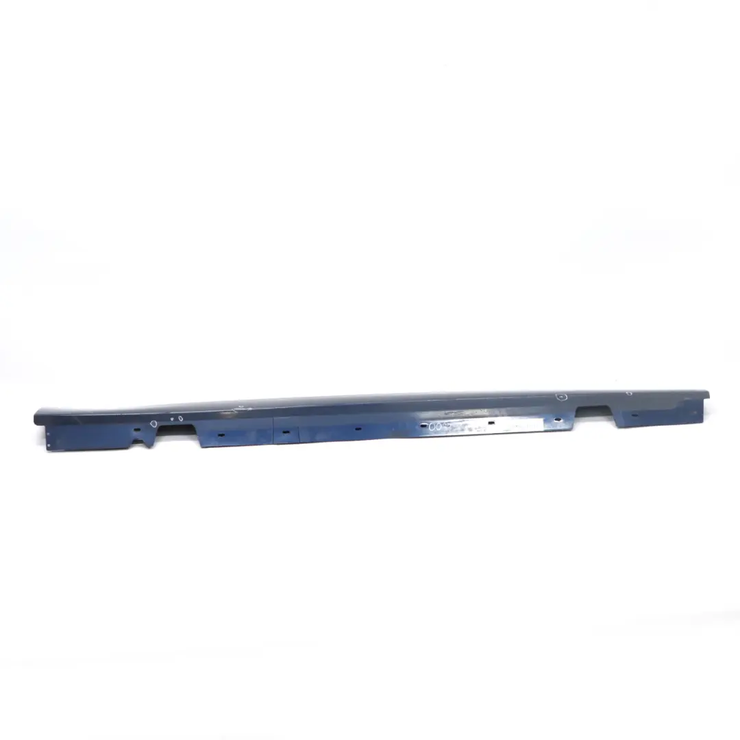 BMW E90 LCI Side Skirt Sill Strip Right O/S Tiefseeblau Deep Sea Blue - A76