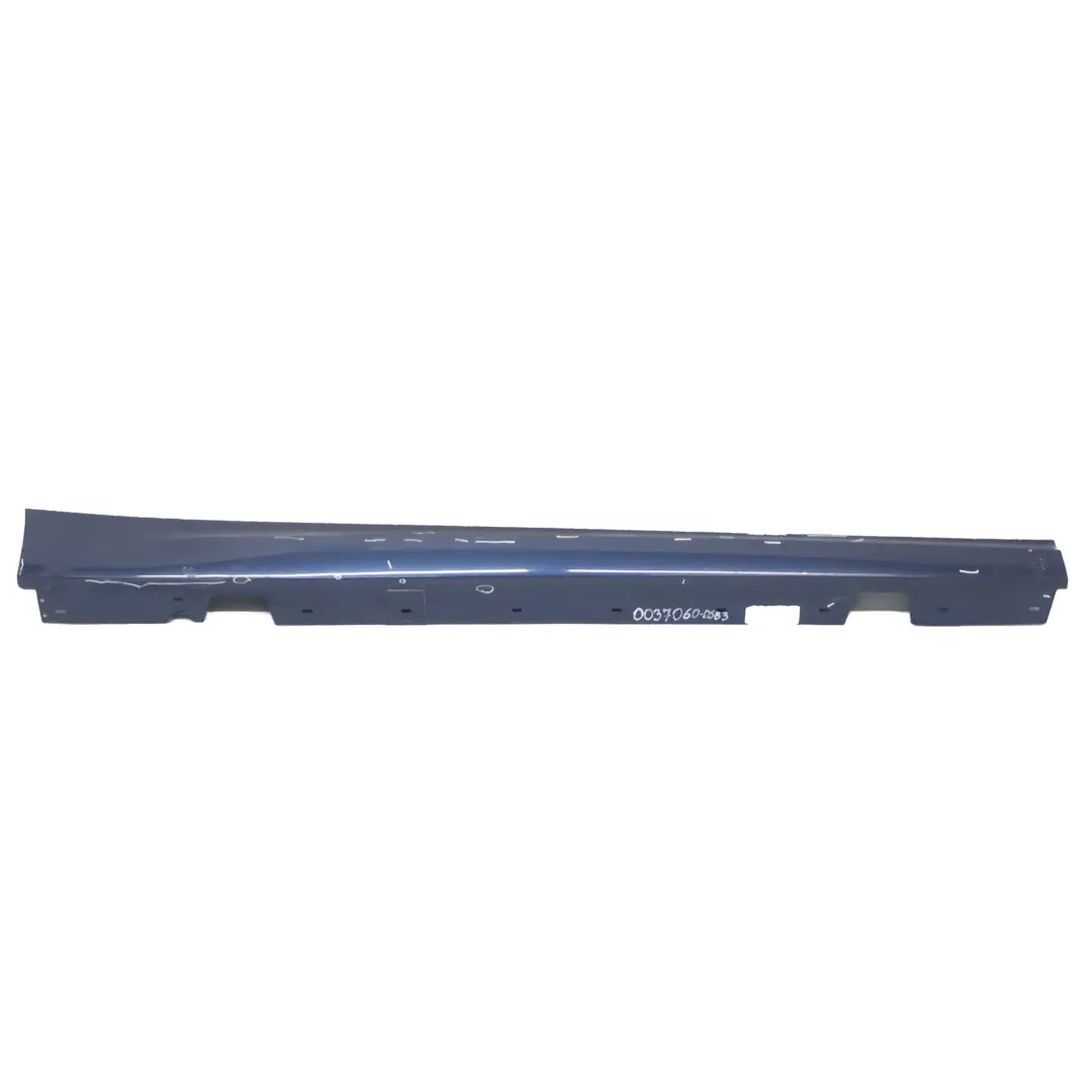 BMW E90 LCI Side Skirt Sill Strip Right O/S Tiefseeblau Deep Sea Blue - A76