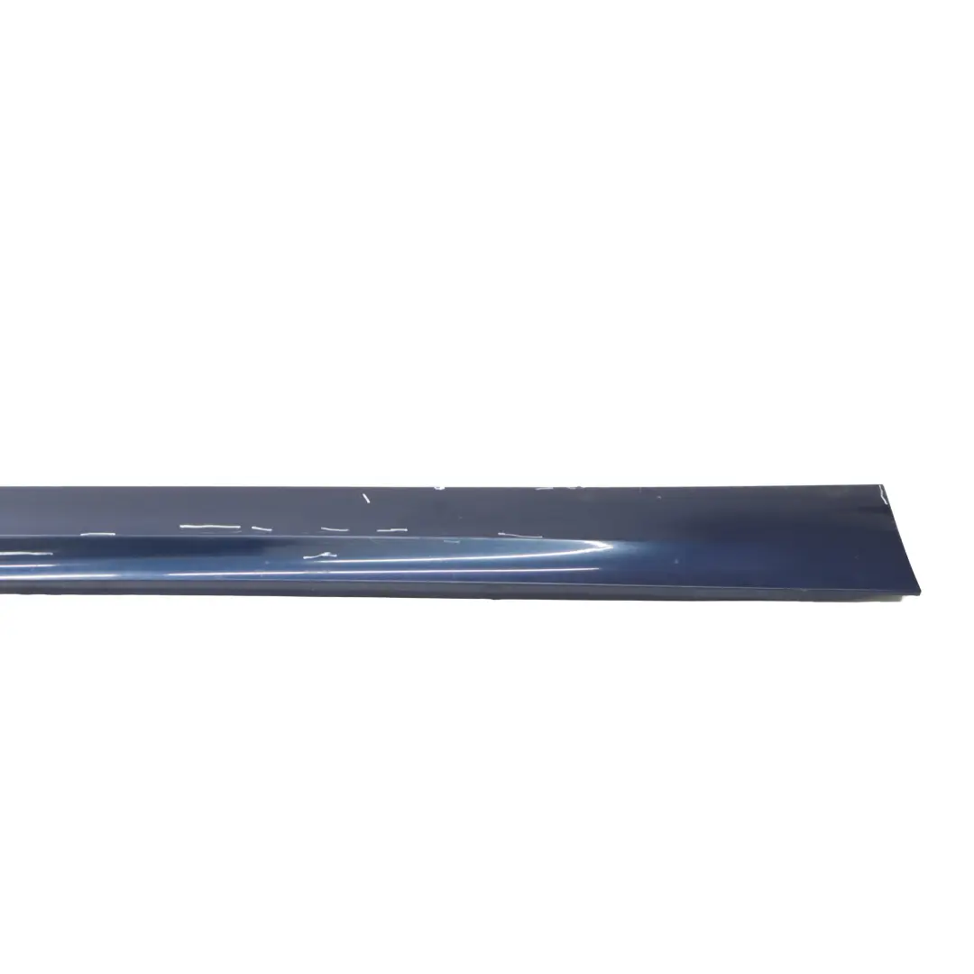 BMW E90 LCI Side Skirt Sill Strip Right O/S Tiefseeblau Deep Sea Blue - A76