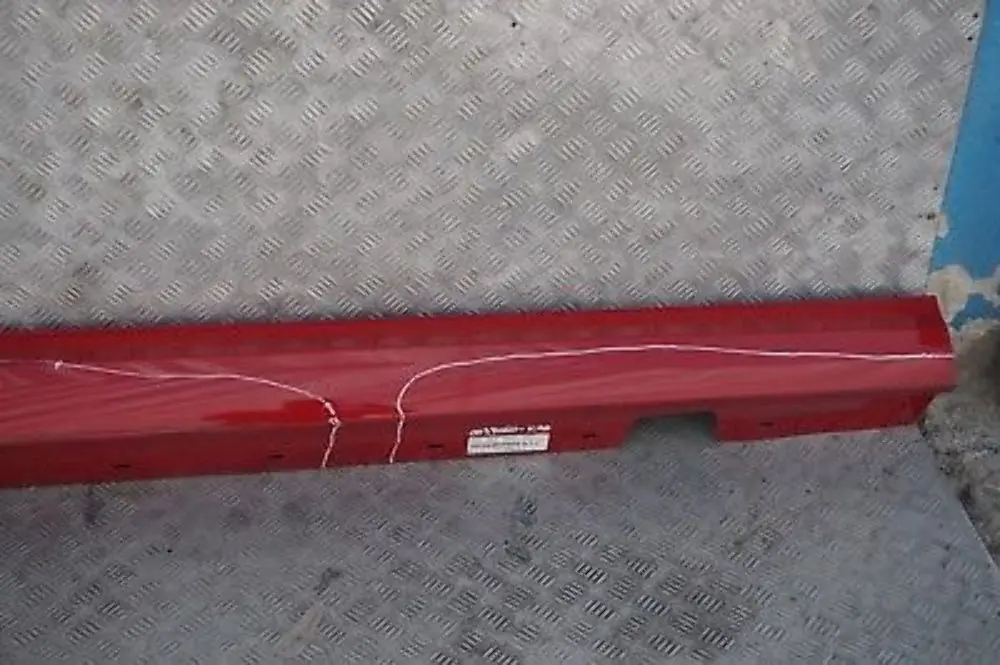 BMW E90 E91 LCI Sill Strip Faldon Lateral Derecho Karmesinrot Rojo Carmesi