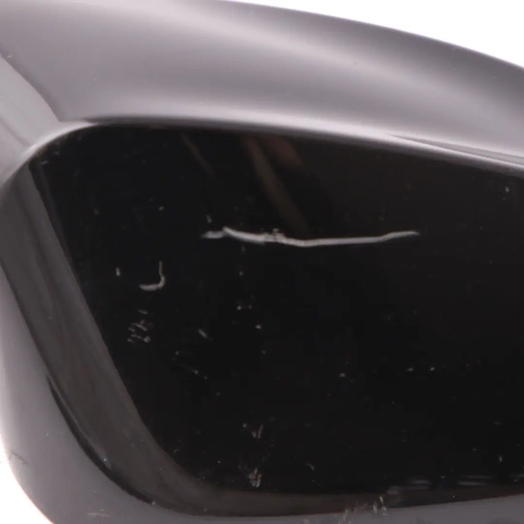 Cover Wing Mirror BMW E81 E87 LCI 1 Right O/S Casing Cap Schwarz 2 Black 668